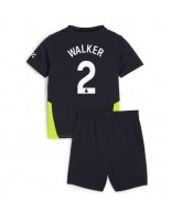 Manchester City Kyle Walker #2 Bortedraktsett Barn 2024-25 Korte ermer (+ bukser)